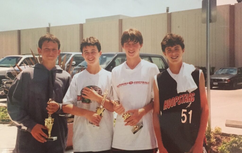 Michael and the Menlo team celebrating their Central Coast Section Championship in 2007.